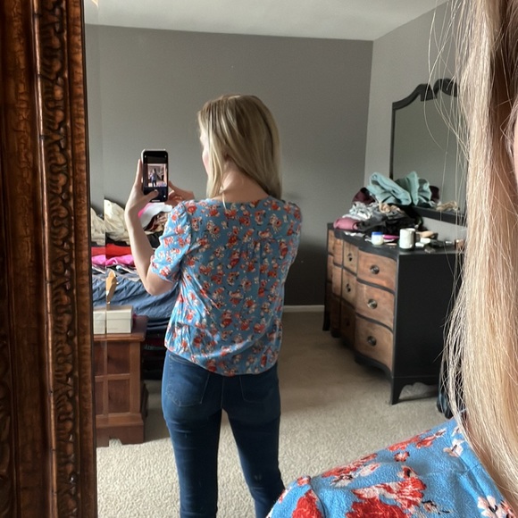 Lucky brand floral shirt - Picture 3 of 4